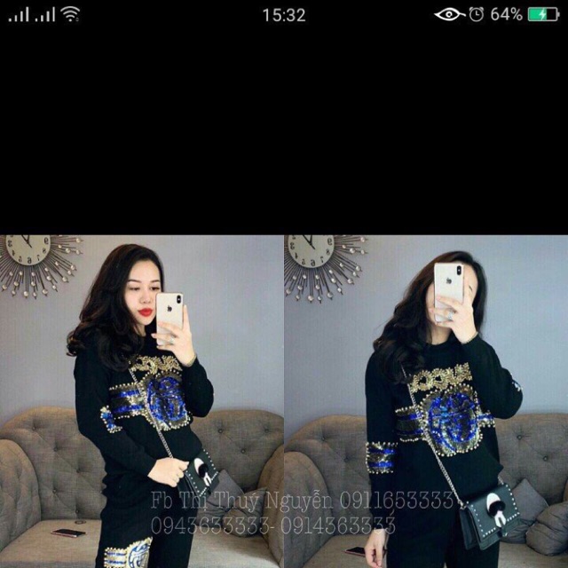 Bộ len cườm cao cấp loại 1 hot hit