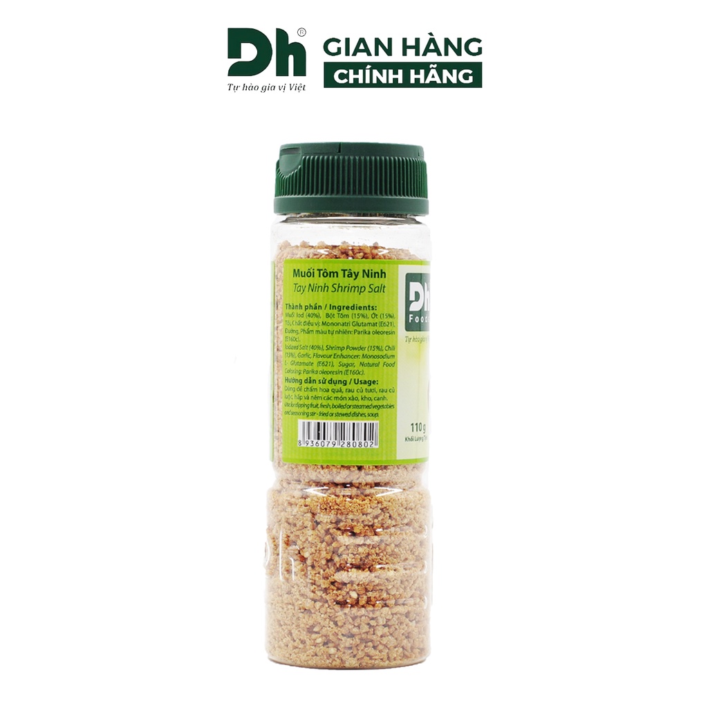 Muối tôm Tây Ninh DH Foods loại 1 thơm ngon gia vị chấm hoa quả 60/80/110gr
