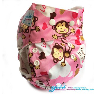 Bỉm vải Goodmama siêu chống tràn Size M (3-13kg)