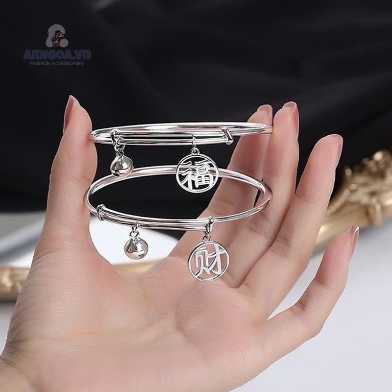 ✨✨Vòng Đeo Tay Gắn Chuông May Mắn Dùng Làm Quà Tặng Cho Cặp Đôi