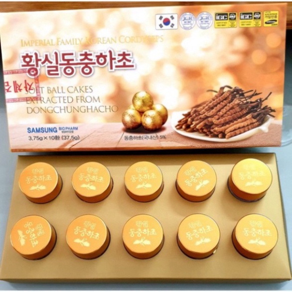 Viên Uống Đông Trùng Hạ Thảo Hàn Quốc, Hộp 10Viên [ Hàng Mới Về ]