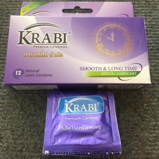 Bao cao su Krabi tím ( hộp 12 cái )