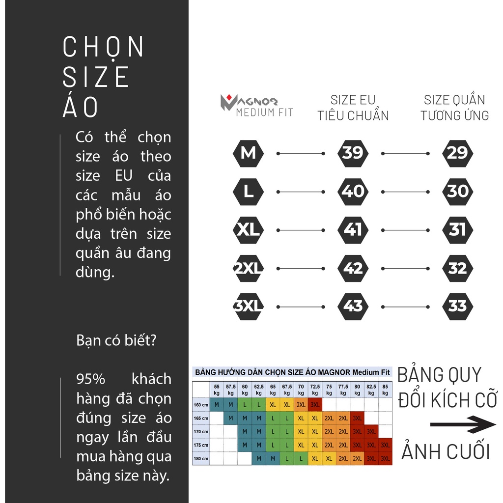 Áo sơ mi nam dài tay HTSM MAGNOR Blent vải Polyspun, cổ bẻ, dáng medium fit công sở không túi ngực, che khuy
