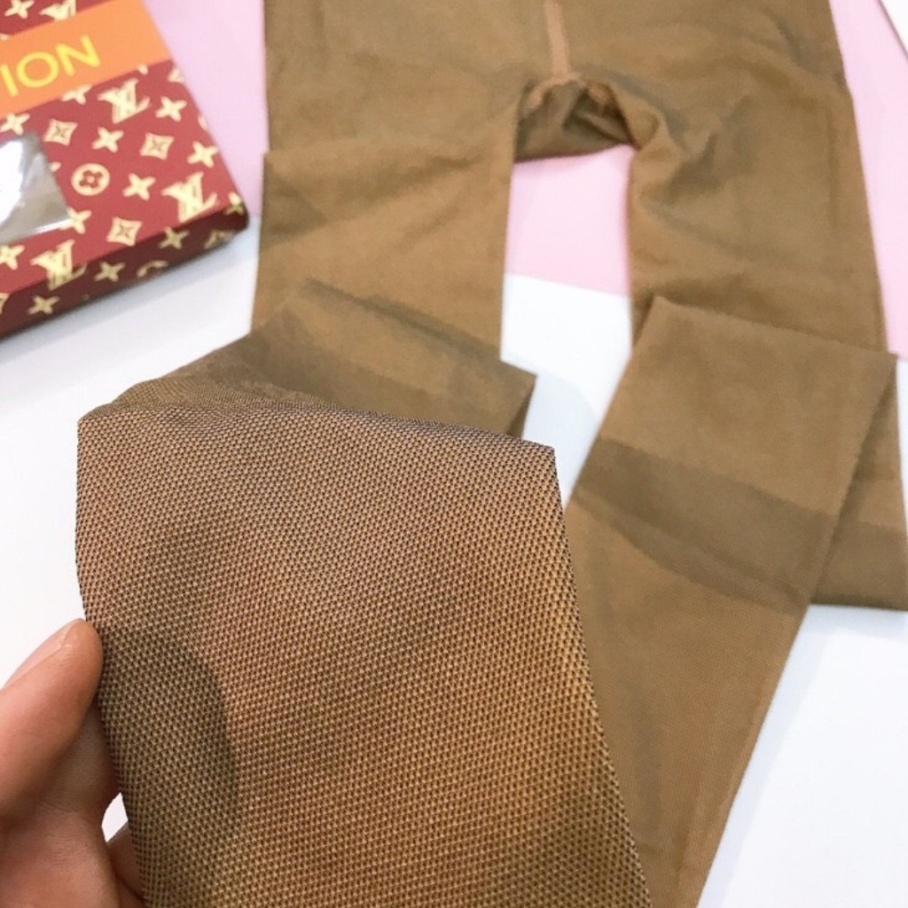 Quần tất lưới 3D Love Vuition siêu dai lót nỉ bông hàng không Gân cao cấp