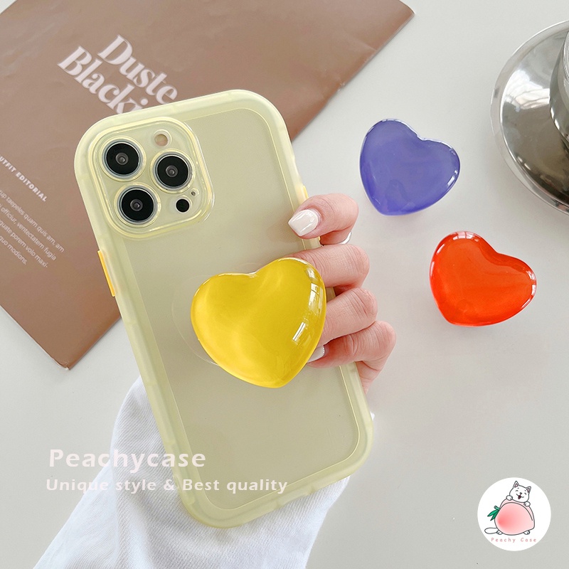 Giá Đỡ Điện Thoại Hình Trái Tim Bằng Thủy Tinh Nhiều Màu Sắc