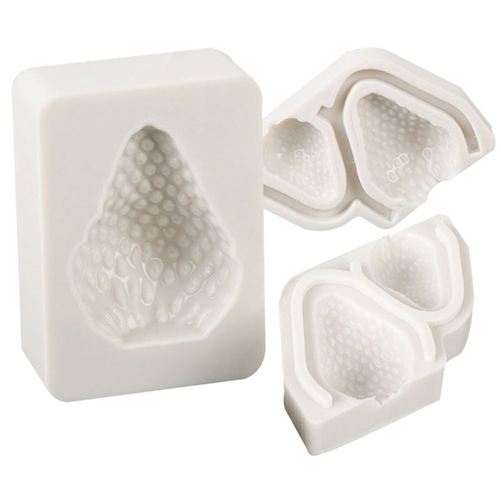 Bộ 3 Khuôn Silicone Làm Bánh Tạo Hình Trái Dâu Tây Độc Đáo Tiện Dụng