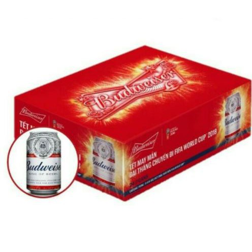 BIA BUDWEISER XUÂN THÙNG 24 LON 330ML