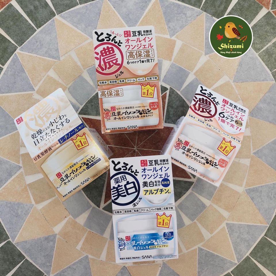 [Xách tay] Kem dưỡng da mầm đậu nành Sana 6-in-1 Nhật Bản