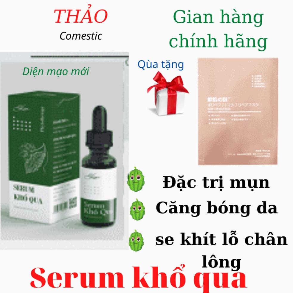 Serum khổ qua lim nguyên chất giảm m_ụn sáng da mờ vết thâm se khít lỗ chân lông giúp da sáng đều màu | BigBuy360 - bigbuy360.vn