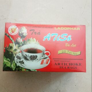 Trà Atisô - Ladophar( Mẫu Mới - hình bên) . Hộp 20 túi lọc