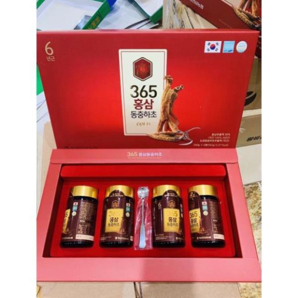 Cao Hồng Sâm Đông Trùng Hạ Thảo 365 Hàn Quốc Hộp 4 lọ x 240g | BigBuy360 - bigbuy360.vn