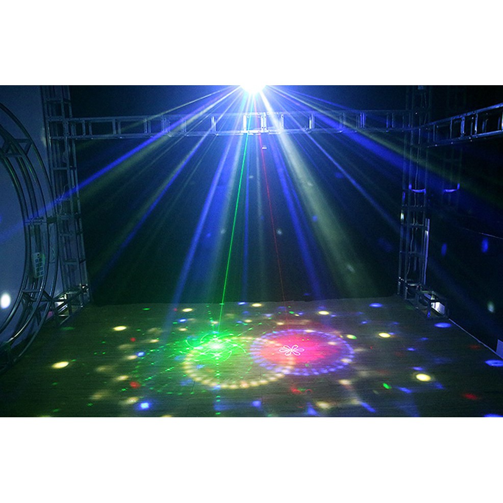 ĐÈN ĐĨA BAY LED + LASER -   CHUYÊN DÙNG TRONG PHÒNG TRÀ , HÁT VỚI NHAU , CLUB , PARTY .