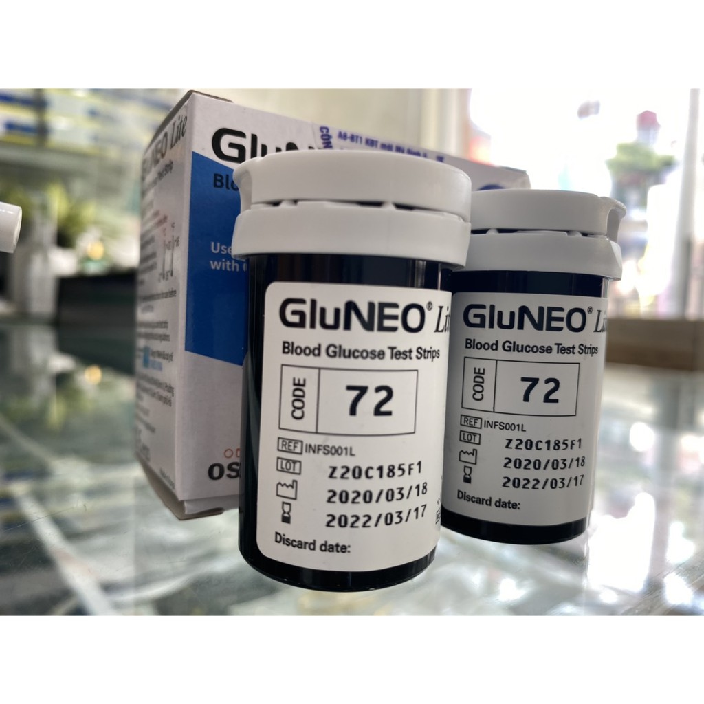 [ Y TẾ THẮNG OANH] QUE THỬ TIỂU ĐƯỜNG GLUNEO LITE 50 TEST- HÀN QUỐC