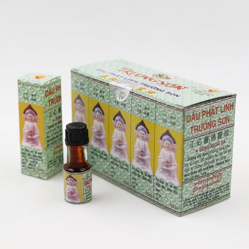 SALE- HỘP 10 CHAI Dầu Gió Phật Linh Lọ 1.5ml _ KT -NG