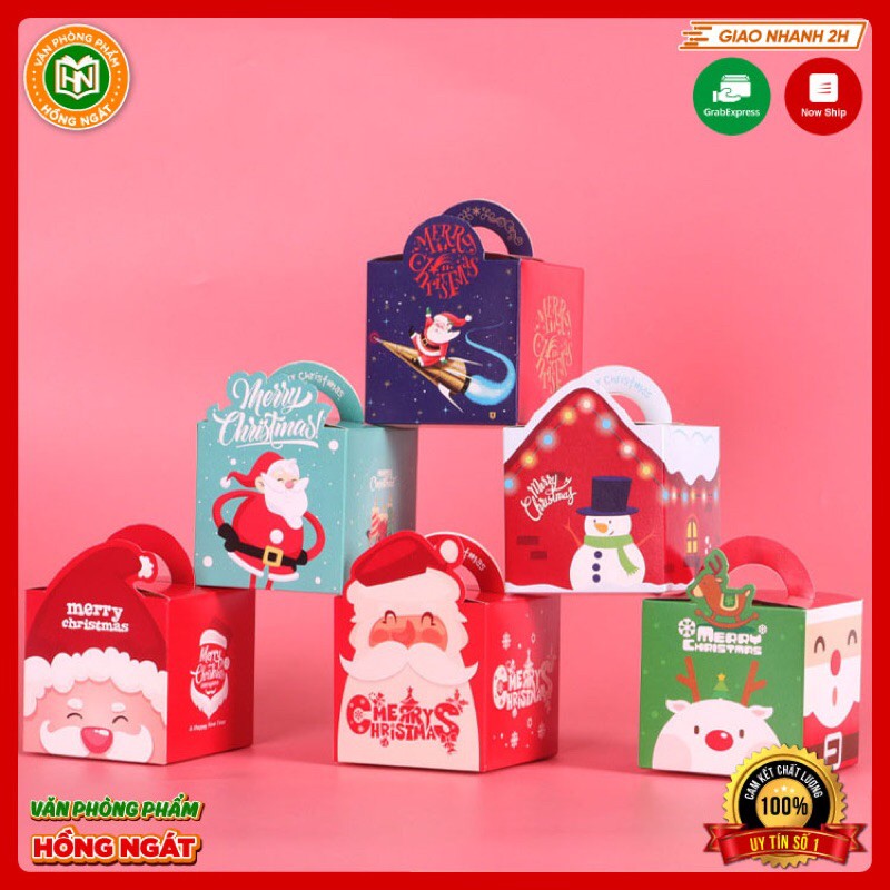 Hộp Đựng Quà Noel⭐ dùng để gói quà tặng học sinh trong dịp giáng sinh cho các bé