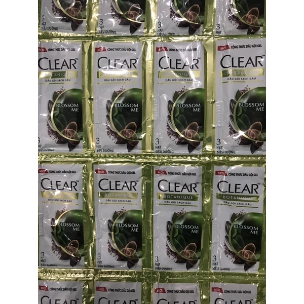 Dầu gội đầu Sunsilk & Clear dây 12 gói mát lạnh bạc hà gội sạch gàu