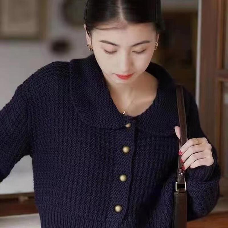 Áo sweater Tay Dài Dáng Rộng Cổ Búp Bê Dễ Thương Cho Bạn Gái