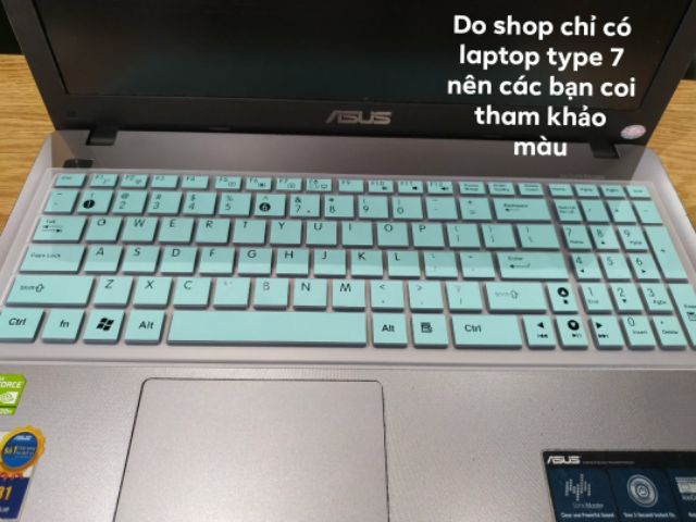 Tấm phủ bàn phím silicon ASUS 15.6" ôm phím (nhiều loại) | BigBuy360 - bigbuy360.vn