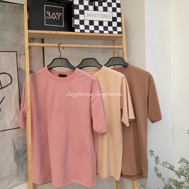 Áo Thun Trơn Unisex HỒNG/TAN/NÂU [ FREESHIP ] form Nam nữ unisex ❤️