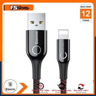 Cáp sạc Lightning tự ngắt thông minh Baseus C Shape Light LV195 cho iPhone/iPad