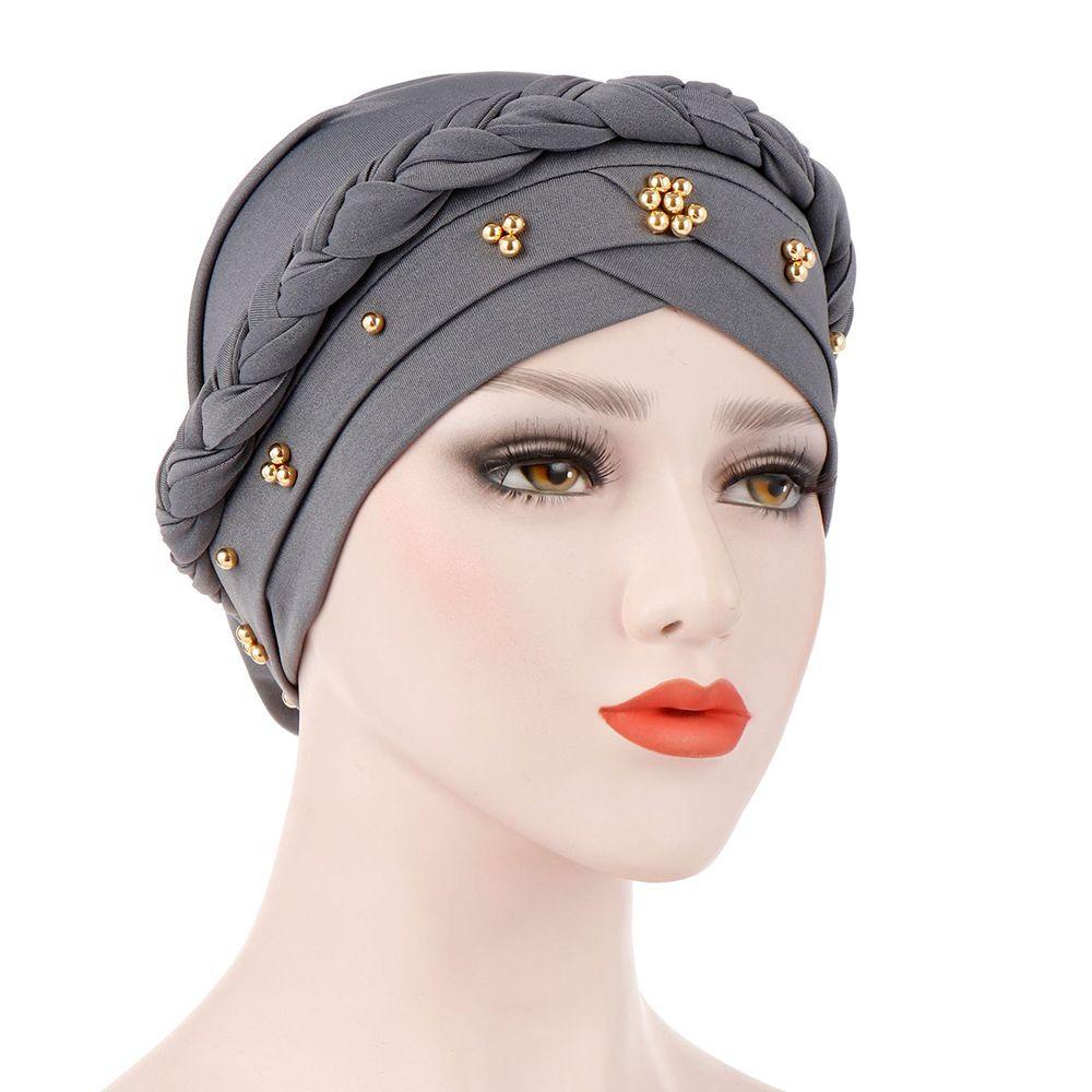 Mũ Turban Bằng Lụa Sữa Phong Cách Hồi Giáo Cho Nữ