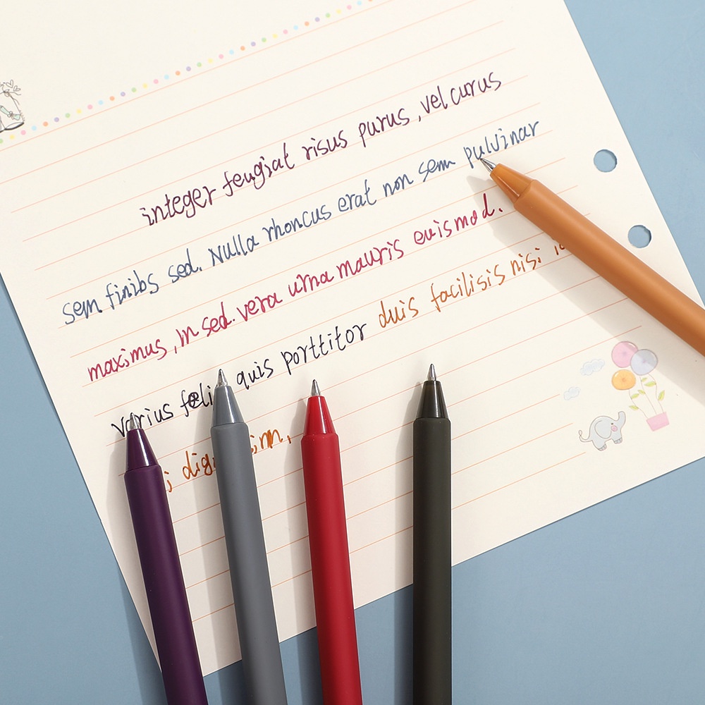 Bút Mực Gel Kiểu Retro Nhật Bản Dễ Thương Cho Học Sinh