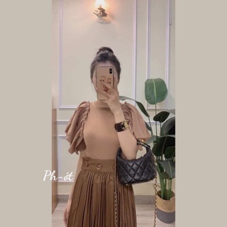 Áo thun gân phối cánh tiên
