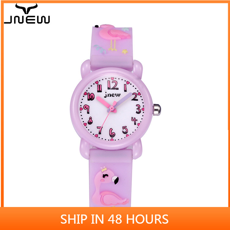 Đồng Hồ 3d Chống Nước Hình Hồng Hạc Cho Bé