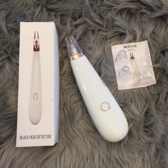 Máy Hút Mụn Đầu Đen Comedo Cầm Tay Mini Siêu Mạnh (kèm 4 đầu)