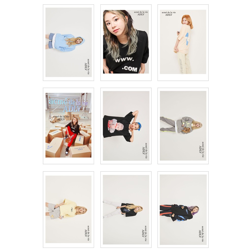[Ép lụa] Lomo Card Ảnh TWICE ADLV 2020 SS COLLABORATION (54 ảnh)