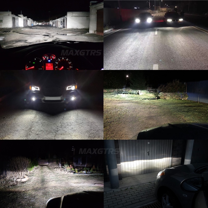 Set 2 đèn LED MAXGTRS H15 12V 6000K 22000LM cho Ranger Explorer Golf 6 CX-5 A3 A6 Vito Audi BMW