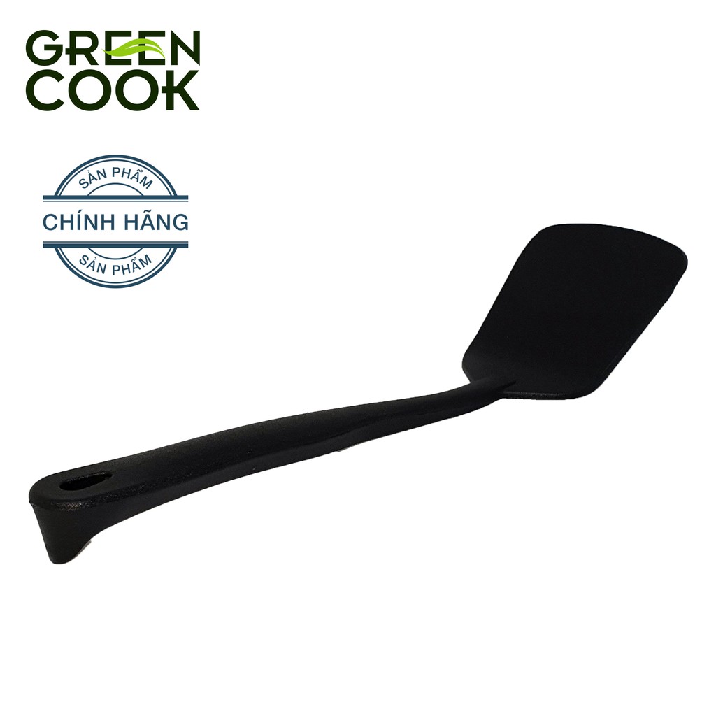 Sạn nhựa chiên trứng Green Cook chất liệu PA66 an toàn sức khỏe