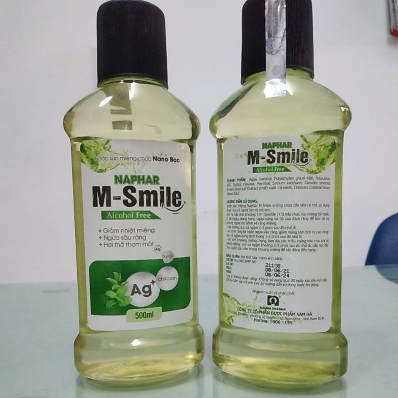 Nước súc miệng M-Smile - Msmile - Valentine sao thái dương, nano bạc