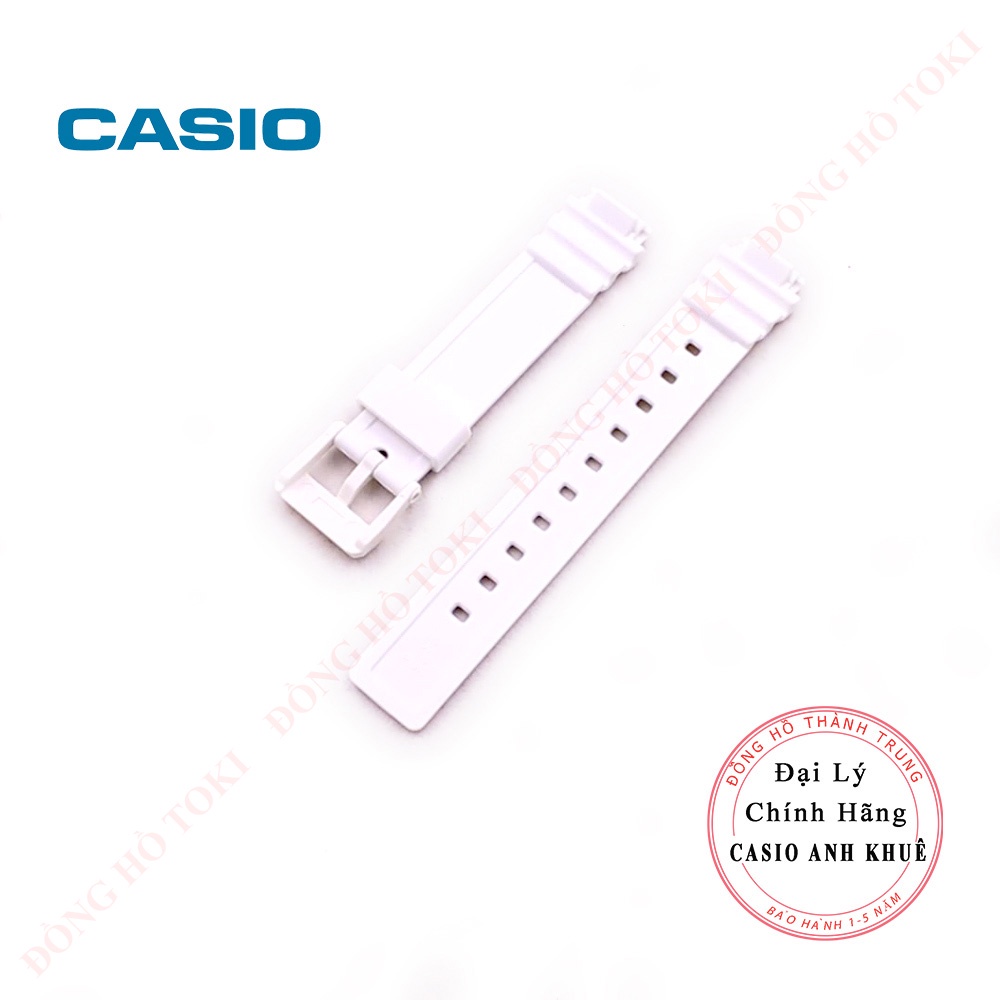 Dây đồng hồ casio LRW-200H chính hãng trắng cỡ 14mm