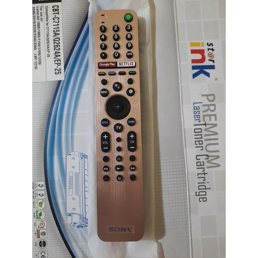 Remote Điều khiển tivi Sony giọng nói RMF-TX600U- Hàng mới logo Sony mạ bạc BH 6 tháng Tặng kèm Pin!!!