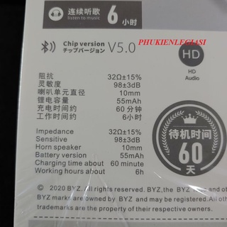 XÃ HÀNG THANH LÝ Tai nghe Bluetooth BYZ B67 công nghệ bluetooth 5.0