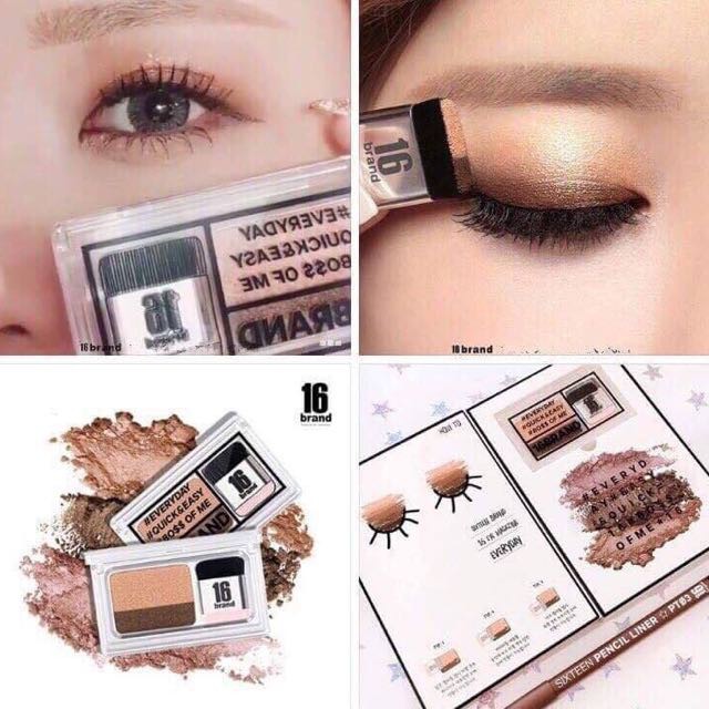 Phấn mắt tiện dụng SIXTEEN BRAND EYE MAGAZINE SHADOW