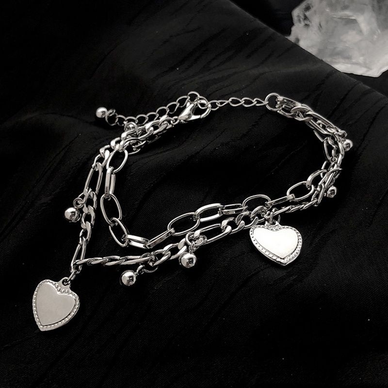 Vòng Tay Nhiều Lớp Thiết Kế Đơn Giản Sang Trọng Phong Cách Hàn Quốc Cổ Điển