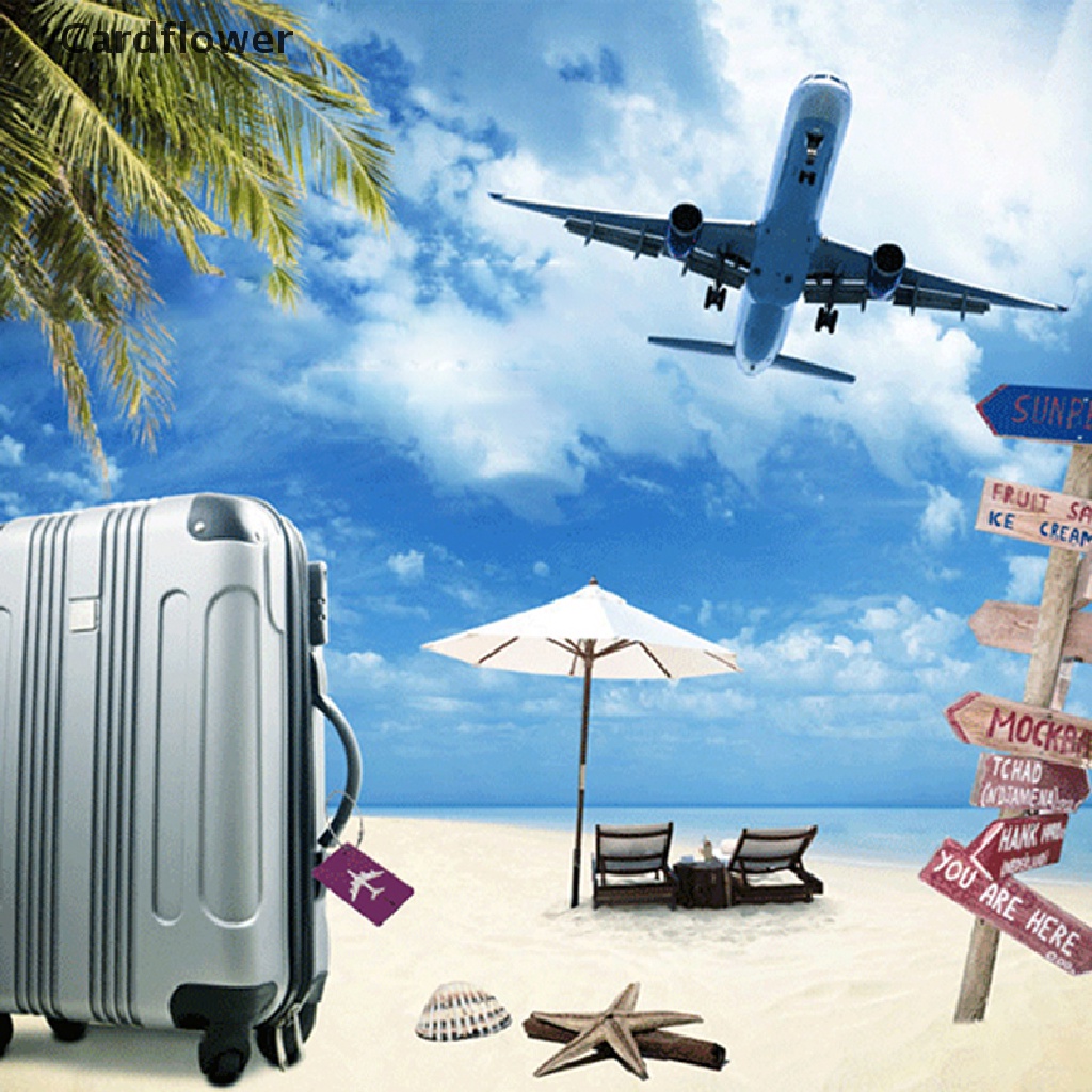 &lt; Cardflower &gt; Thẻ Gắn Hành Lý Du Lịch Bằng Hợp Kim Nhôm