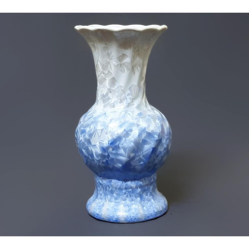 Lọ hoa men kết tinh Bát Tràng cao 29cm - K103