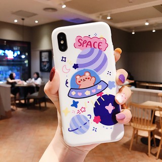 Ốp điện thoại kèm đế hình phi hành gia cho Iphone 11 11Pro 11Promax X Xs Xsmax Xr 7 8PLus SE 4.7inch 5.5inch HTB055