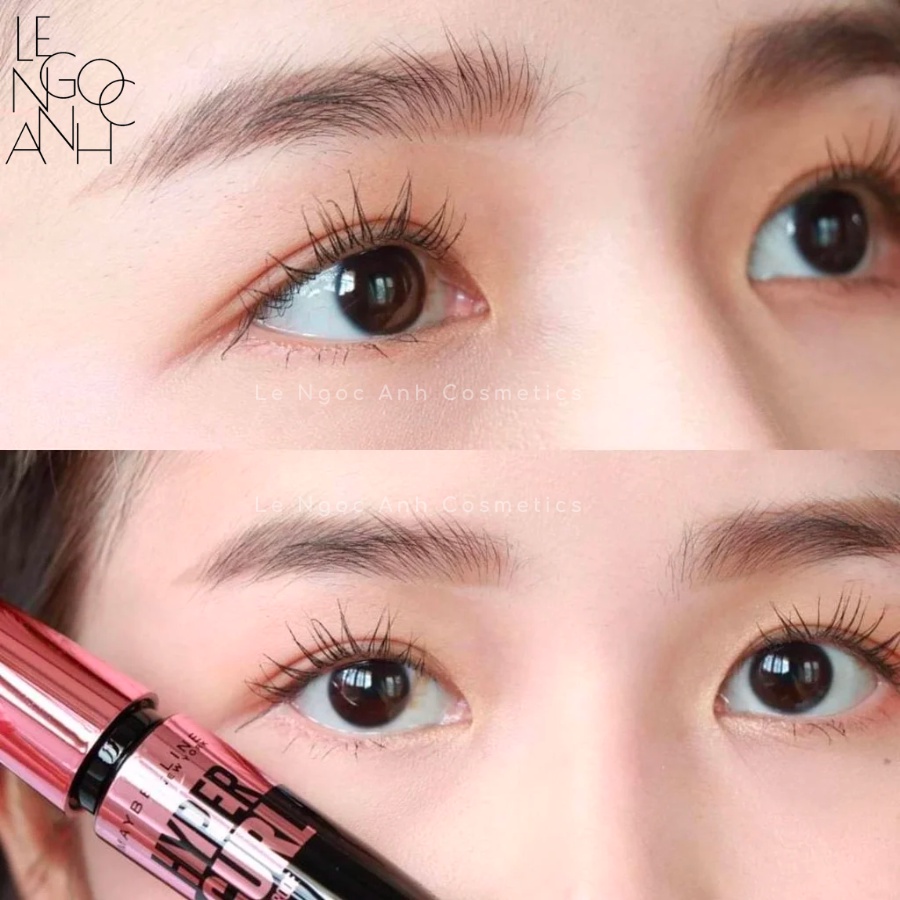 Mascara dưỡng mi, làm dày mi và cong mi Maybelline Hyper Curl không lem không trôi phiên bản Thái Lan