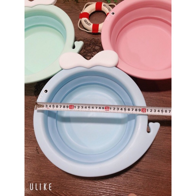 Thau rửa mặt gấp gọn hình cá