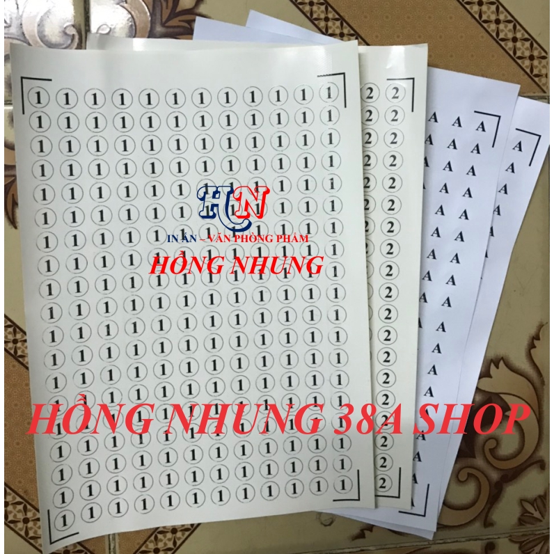 [Sale] 216 Decal Nhãn Tròn Dán Size Quần Áo [Hồng Nhung Shop]