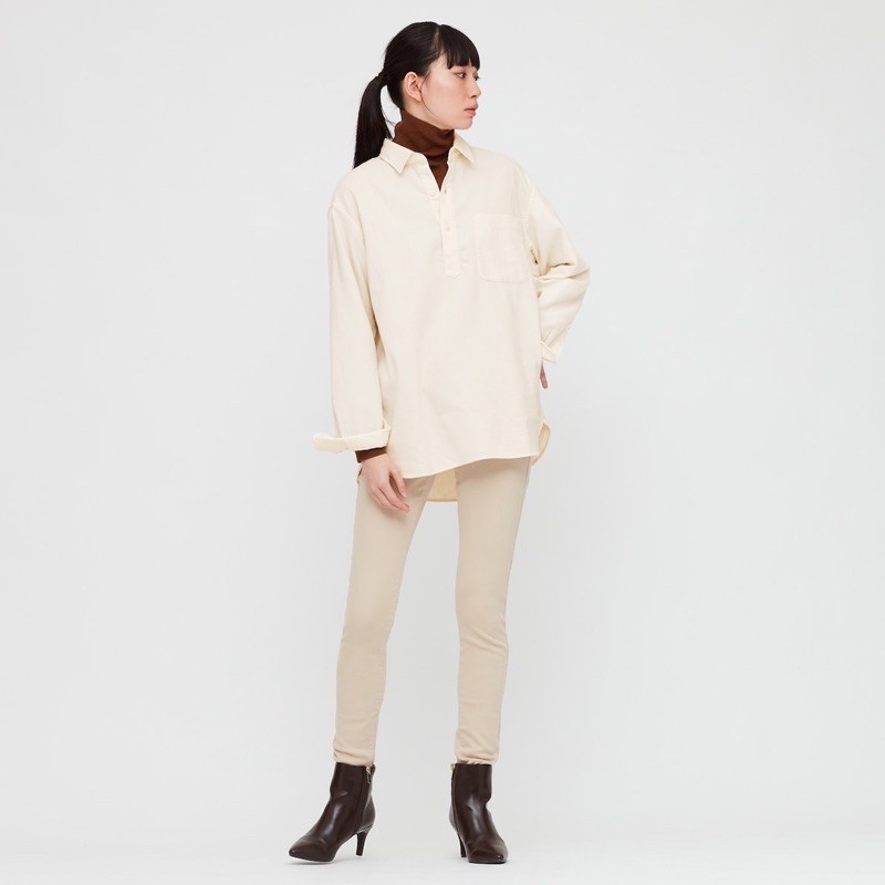 Áo sơ mi chui đầu nam flannel dài tay thời trang của UNIQLO | BigBuy360 - bigbuy360.vn