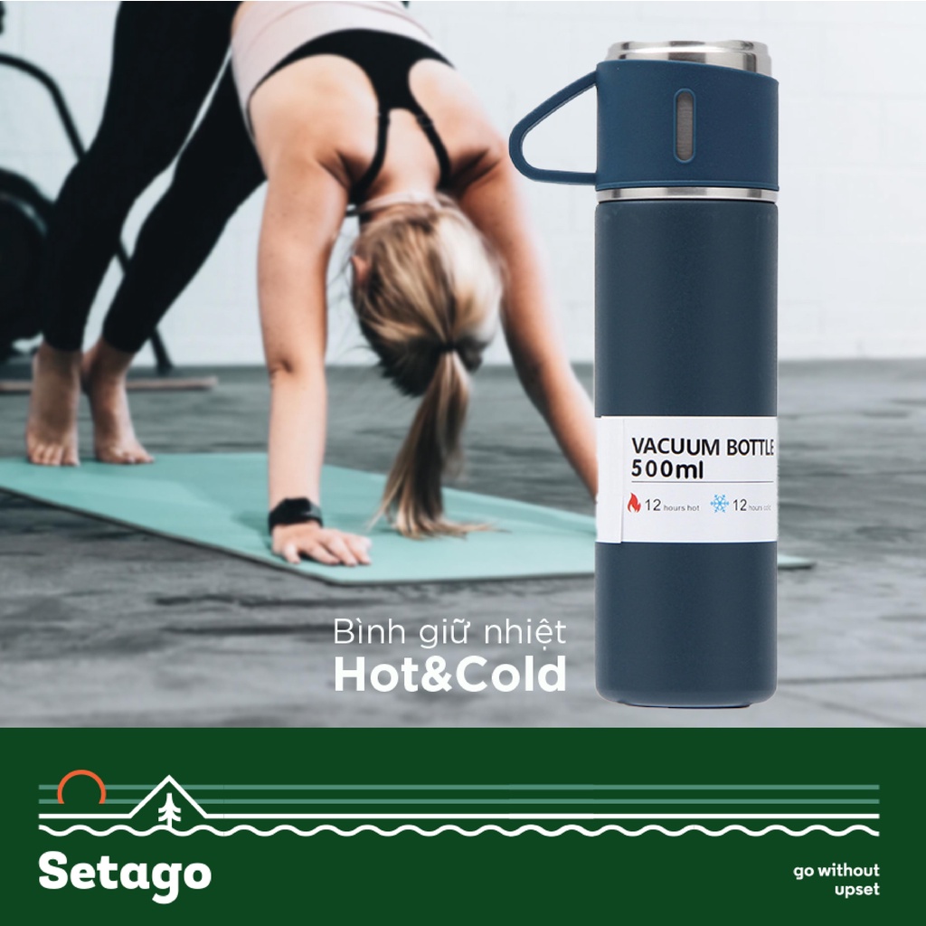 BÌNH SIÊU GIỮ NHIỆT 24H 𝗛𝗢𝗧&𝗖𝗢𝗟𝗗 - Tối ưu cho việc giữ nhiệt, đảm bảo giữ nóng liên tục, giữ đá không tan 24h