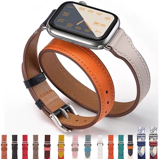 Dây đeo bằng da thật thích hợp cho đồng hồ thông minh Apple Watch 6 Se 5 4 3 2 1 44mm 40mm Series 6 42mm 38mm
