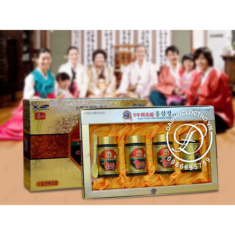 Cao hồng sâm hàn quốc 250g x 4 lọ