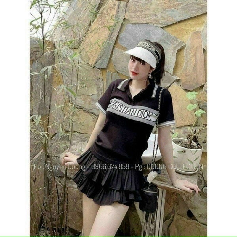 ÁO THUN CỔ BẺ THỜI TRANG