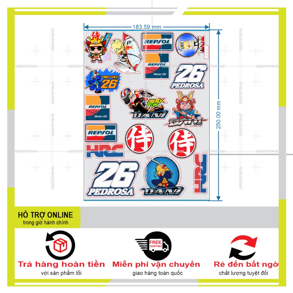 LOGO STICKER DÁN XE MÁY M48 - SHINDECAL2